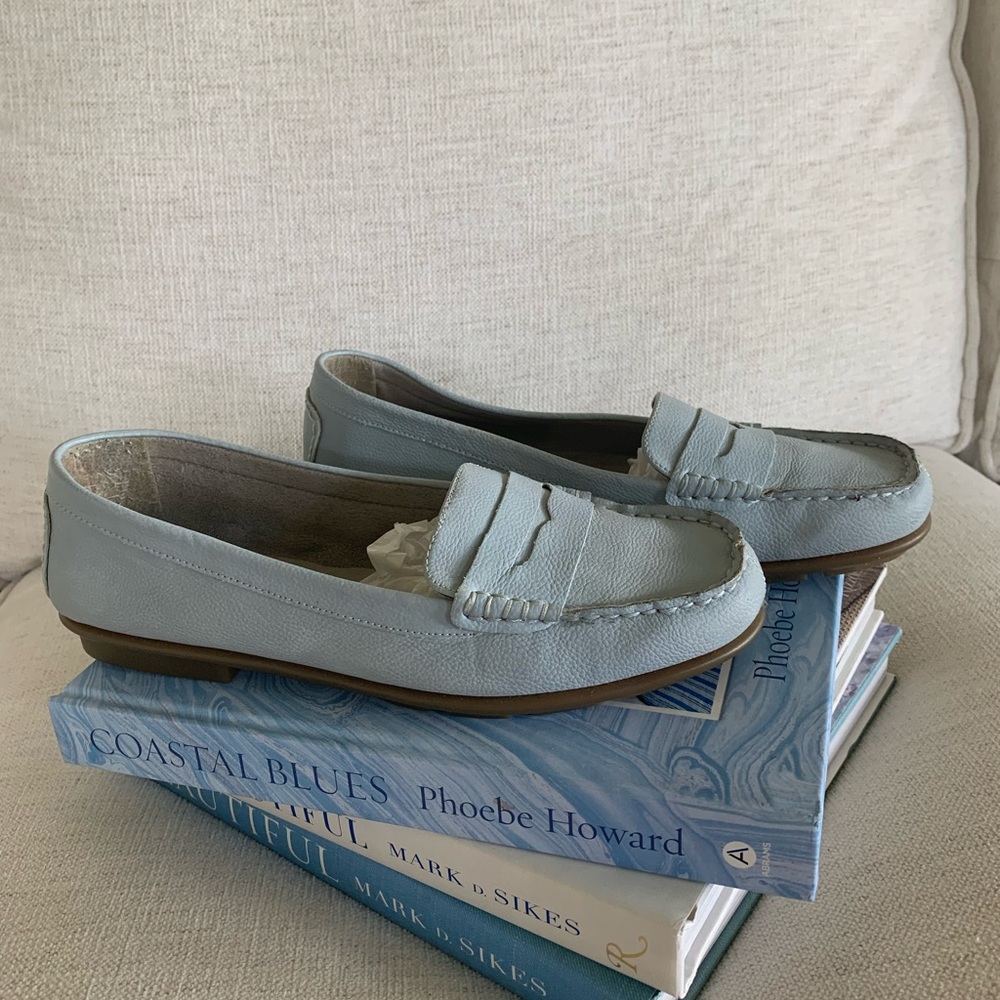 Aerosoles Light Bue Leather Loafers